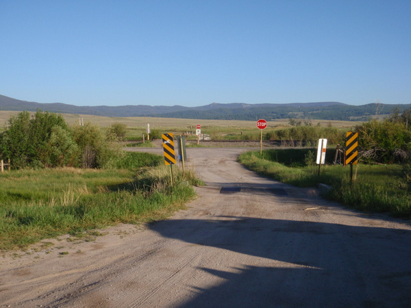 Frontage Road, turn right and bike about a mile to Divide Creek Rd.